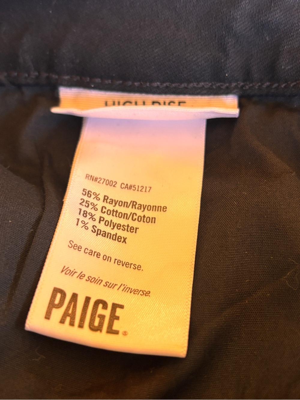 PAIGE Black High Rise Coated Flare Jeans NWT Waist 36 - Picture 13 of 14